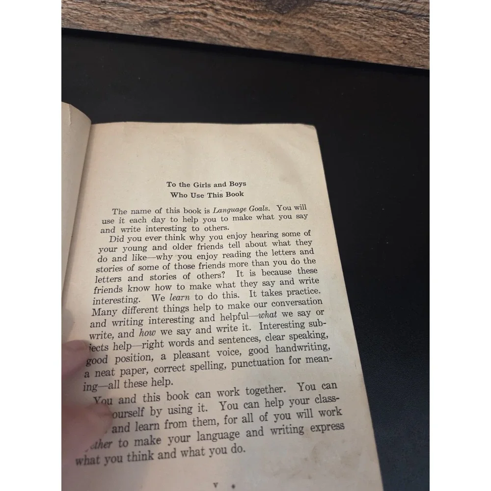 vintage hardcover textbook titled 